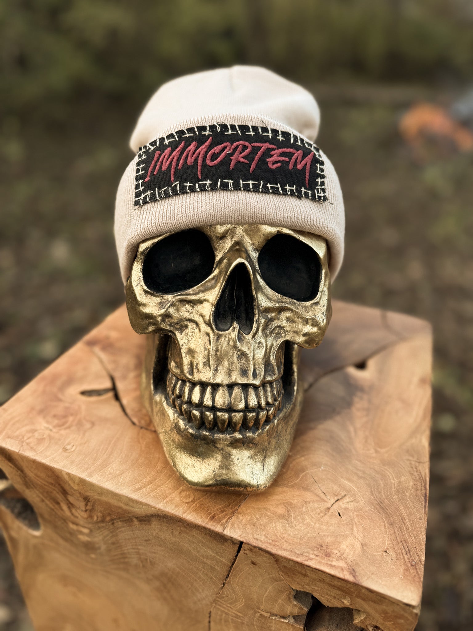 WHIP-STITCH SKULLCAP - KHAKI