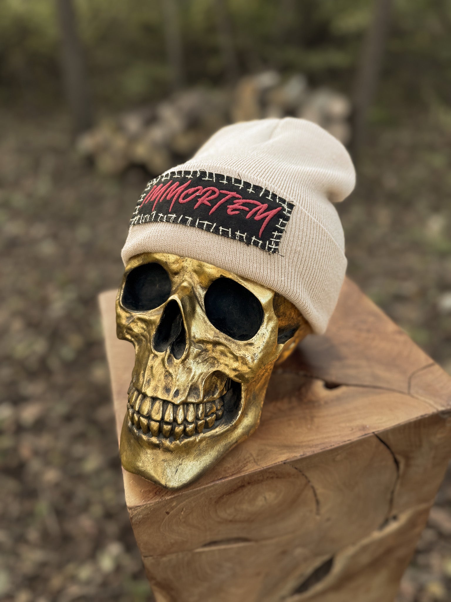 WHIP-STITCH SKULLCAP - KHAKI