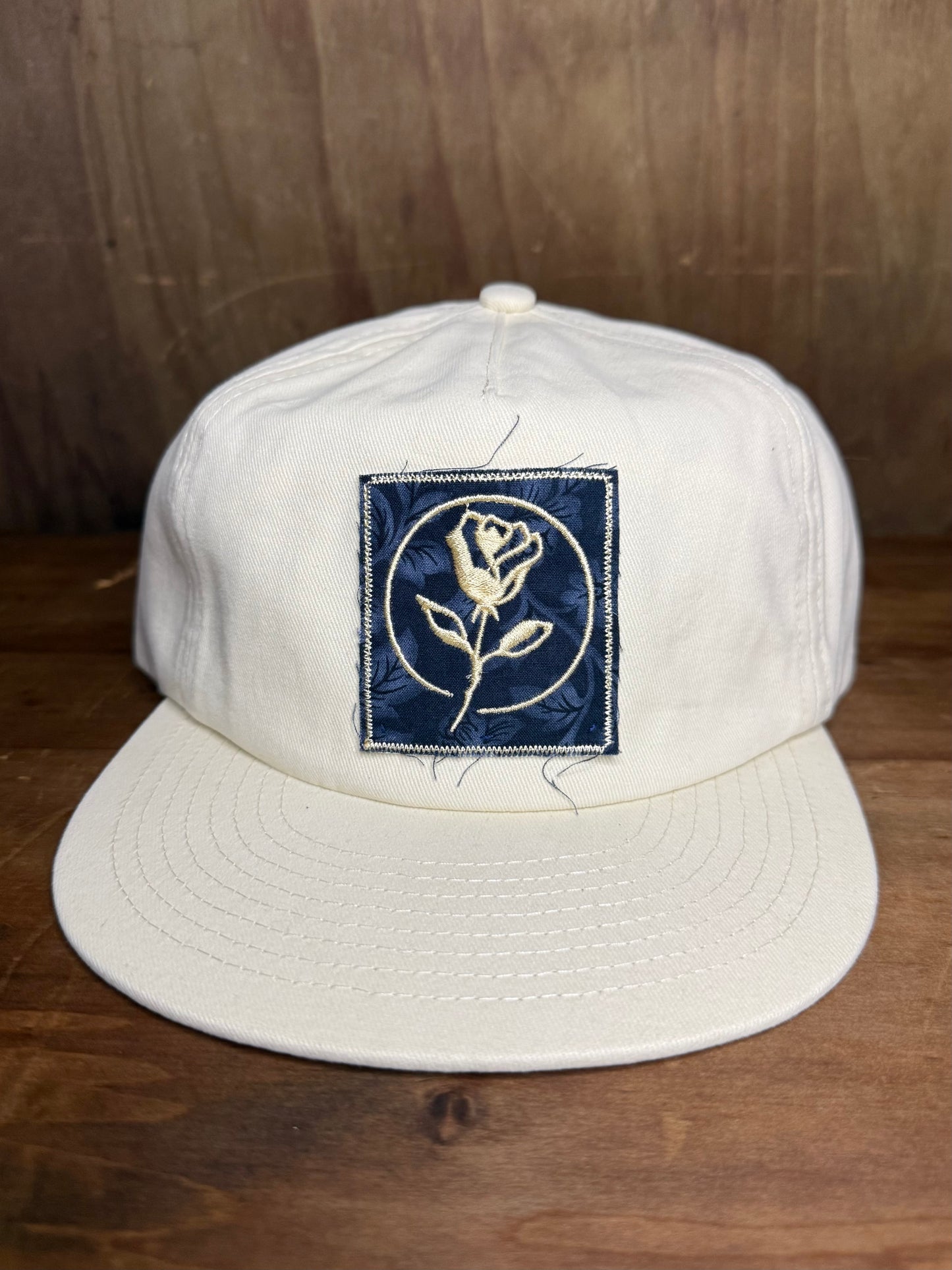 Floral Navy - Off-White Snapback