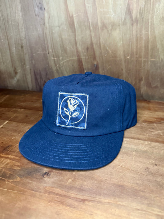 Floral Navy - Navy Blue Snapback